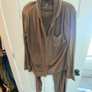 Skims ribbed pajama set